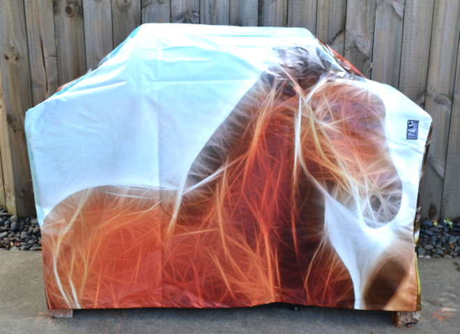 Hooded BBQ Cover Recycled Billboard Medium 80071 image 0